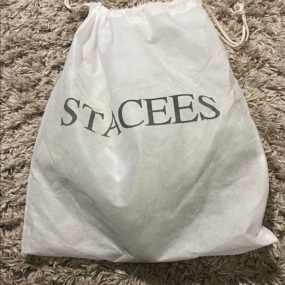 Stacees Sheath V Neck Floor-Length Stretch Satin Bridesmaid Dress - Celadon - Picture 7 of 7